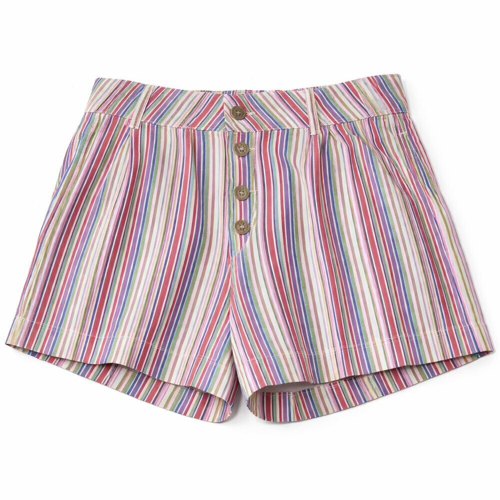 BDG Urban Outfitters Button Fly High Rise Stripe Shorts Size 4